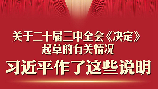 一圖速讀！習(xí)近平關(guān)于二十屆三中全會《決定》的說明 